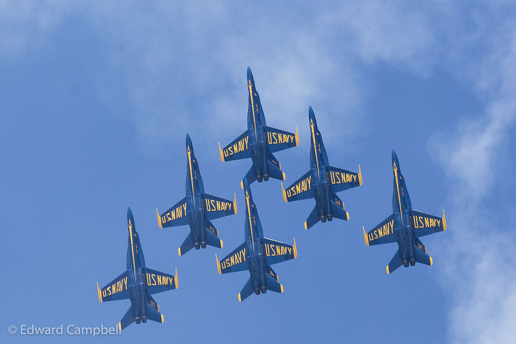 U.S. Navy Blue Angels perform at the 2008 Cleveland National Air Show