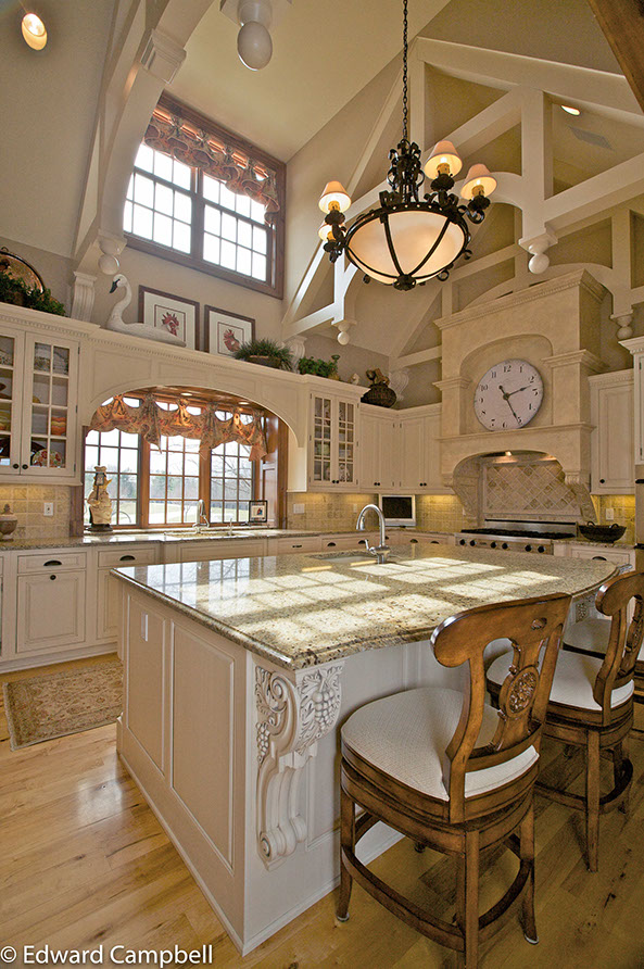 Wood Mode custom designed kitchen by Cleveland Tile & Cabinet