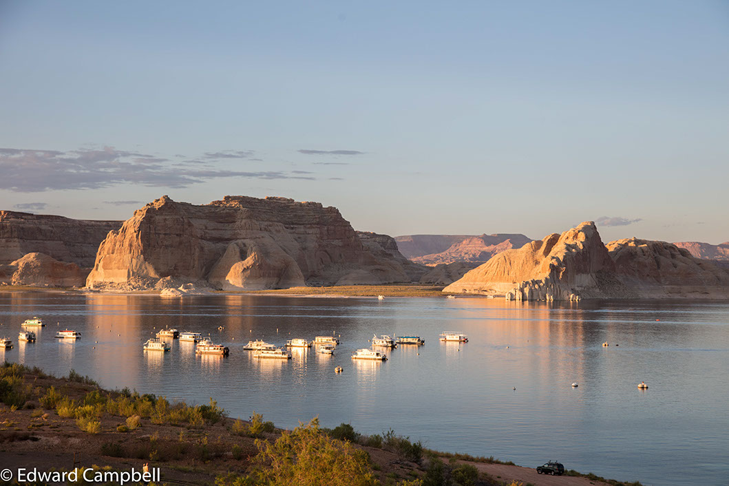 Sunset over Lake Powell near Page, Arizona