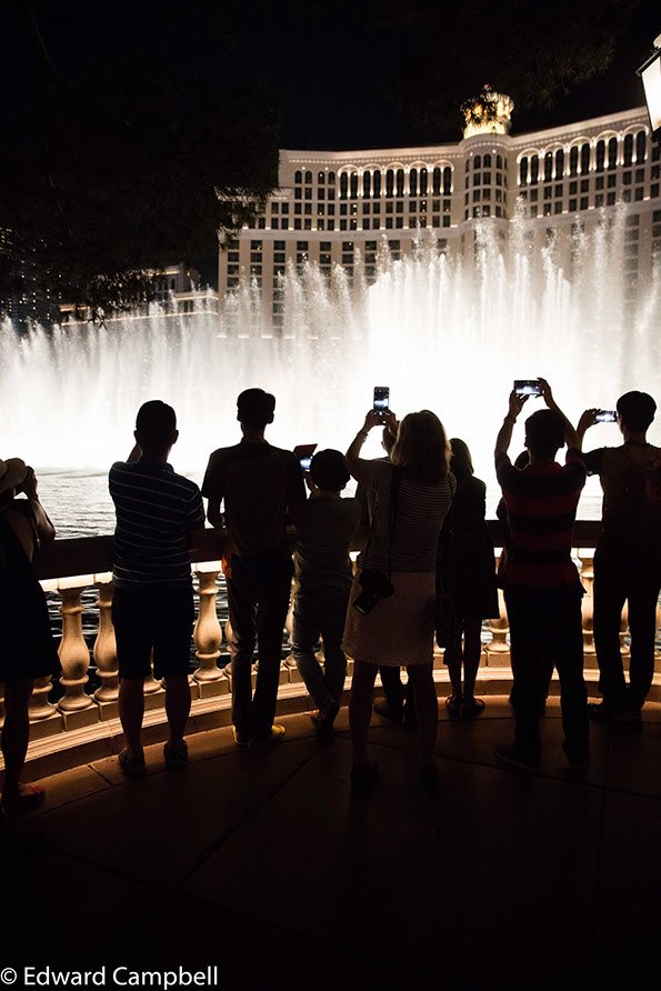 Fountains dance to the music at the Las Vegas Bellagio