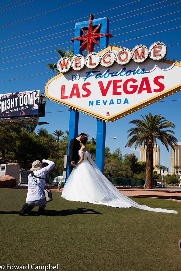 Iconic Welcome to Fabulous Las Vegas Nevada sign where tourists from around the world capture a special image